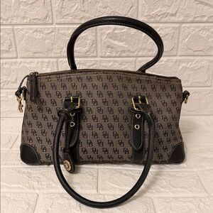 Dooney & Bourke Tan and Black Satchel